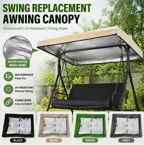 Replacement canopy for - replacement, swing